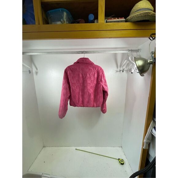 Urban Outfitters NWOT Femme Peace Sign Embossed Jacket Size S - Picture 7 of 11